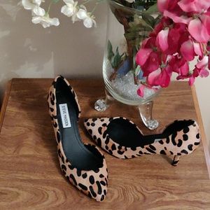 Steve Madden kitten heels in leopard